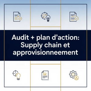 Audit + plan d'action: Supply chain et approvisionnement