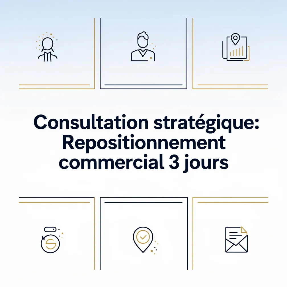 Consultation stratégique: Repositionnement commercial 3 jours