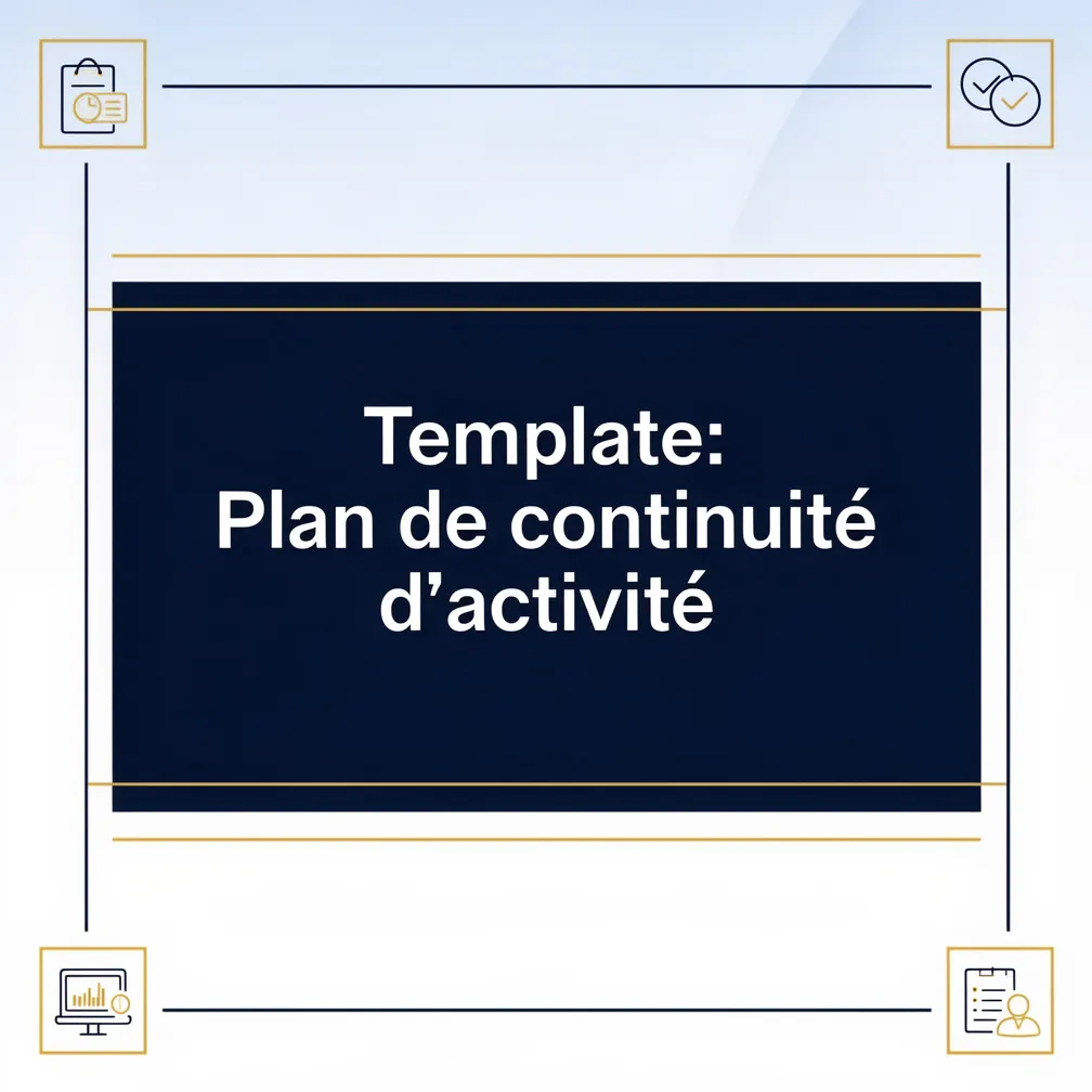 Template: Plan de continuité d'activité
