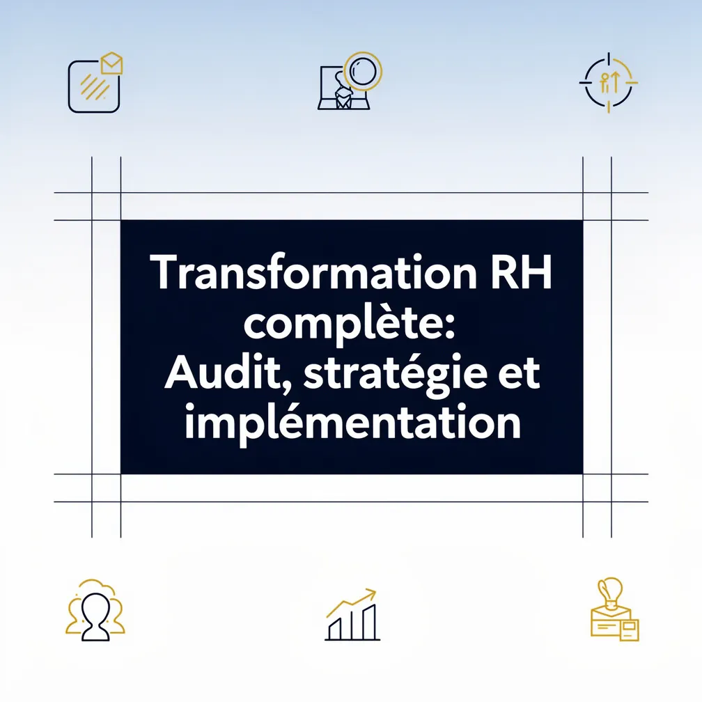 Transformation RH complète: Audit, stratégie et implémentation