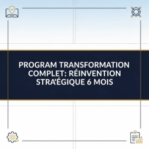 Program transformation complet: Réinvention stratégique 6 mois